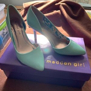 Madden Girl Kopykat Heel Mint Green Women's Size 7
